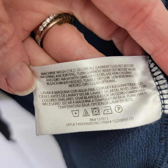 Orvis Full Zip Mens Knit Jacket Zip Pockets Navy Blue Outdoor Preppy Size L - Picture 8 of 13